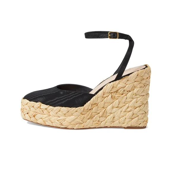 NWT Loeffler Randall Tallulah Black Wedge Womens Espadrille $325 - Size 8.5 EU39